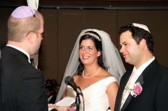Rabbi at Jewish Wedding